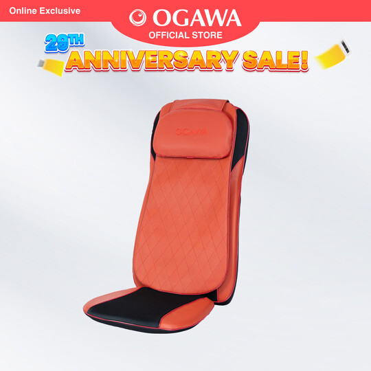 [Apply Code: 5EP60] OGAWA Mobile Seat XE Duo Pro Portable Massage Cushion (Cherry Red)*
